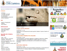 Tablet Screenshot of comune.civitacastellana.vt.it